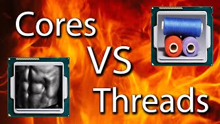 CPU Cores VS Threads Explained [upl. by Ddej646]