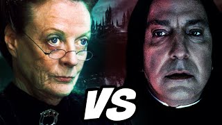 Snape VS McGonagall Who Is MORE Powerful  Harry Potter Theory [upl. by Hedley]