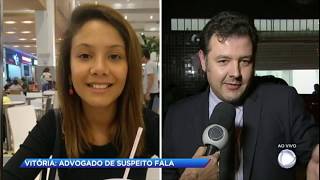 Advogado de suspeito do caso Vitória fala ao Cidade Alerta [upl. by Adnoel434]