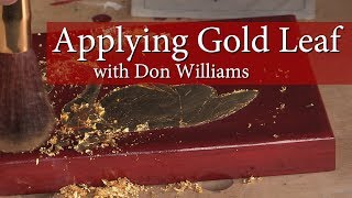 Applying Gold Leaf [upl. by Aleacin502]