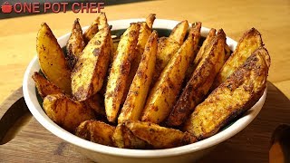 Ultimate Oven Baked Potato Wedges  One Pot Chef [upl. by Severson]