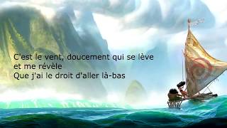 Le bleu lumière  Vaiana Karaoke [upl. by Goodhen]