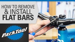 How to Replace Bicycle Handlebars  Flat Bars [upl. by Walke]