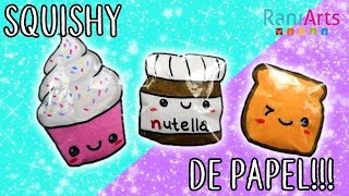 Haz SQUISHIES de PAPEL Super fáciles [upl. by Inahs]