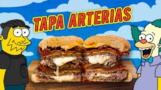 HAMBURGUESA TAPARTERIAS de Los Simpsons  El GUZII [upl. by Nolad]