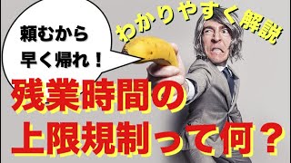 残業時間上限規制（働き方改革推進法、36協定とは？）わかりやすく解説 [upl. by Nahgeam143]