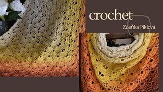 Šátek 4 VIRUS  crochet shawl DIY TUTORIAL [upl. by Armillas]