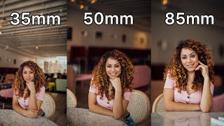 35mm vs 50mm vs 85mm Lens Comparison for Portrait Photography [upl. by Vinnie567]