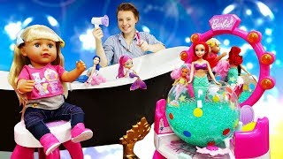 Puppenvideo auf Deutsch Spielspaß mit Barbie 3 Folgen am Stück [upl. by Alyad]