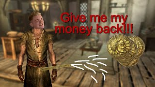 Skyrim Merchant Inventory Sell Glitch SpeechGold Farm [upl. by Yalonda]