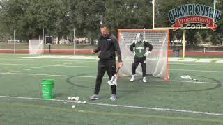 John Galloways WarmUp Drills for Lacrosse Goalies [upl. by Gniw]