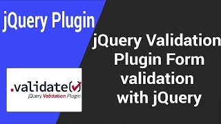 How To Use Jquery validate Plugin In Form Tamil [upl. by Adnauq98]