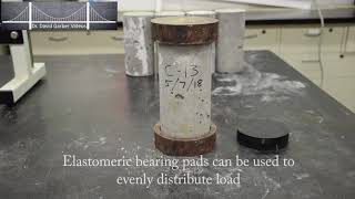 Concrete Cylinder Compression Test ASTM C39 [upl. by Nelg177]