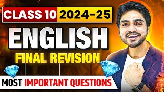 DIAMOND FINAL REVISION CLASS 10TH ENGLISH  EVERYTHING COVERED [upl. by Milo336]