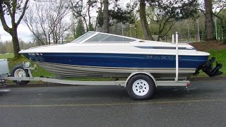 1995 20 Maxum 2000 SR Open Bow Boat Video [upl. by Aremmat]