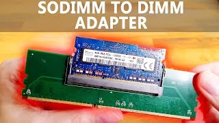 SODIMM to DIMM adapter tested laptop RAM in desktop  mixed results [upl. by Miarfe221]