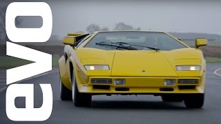 Lamborghini Countach LP 400 S driven  evo ICONS [upl. by Gosser]