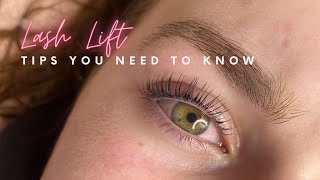 Lash lift tips amp tricks [upl. by Elke]