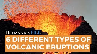 BRITANNICA FILE The 6 types of volcanic eruptions  Encyclopaedia Britannica [upl. by Perlman]