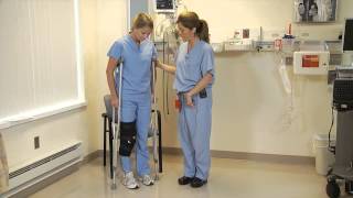 Postoperative Crutch Walking Weight Bearing as Tolerated [upl. by Notla]