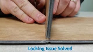 SOLVED IVC Waterproof Plank Click Flooring  End Lock Difficulty [upl. by Sirref]