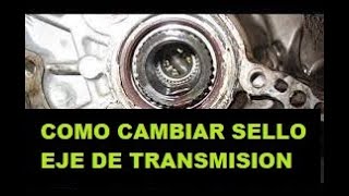 Como Cambiar e Instalar Sello de Eje Transmisión  CV Axle Seal [upl. by Euseibbob]