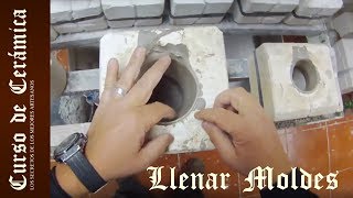 Curso de Cerámica  Como Llenar un Molde de Cerámica [upl. by Attenehs]