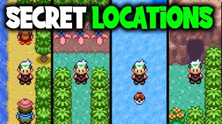 8 HIDDEN AREAS ON POKEMON EMERALD [upl. by Aaren880]