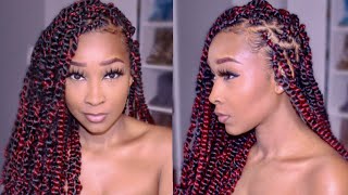 How to EASY Passion Twists  No Rubber Band [upl. by Ykcub]