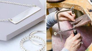 How to Make Silver Jewelry  Part 1 Jewellery Making [upl. by Ralli883]