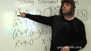 Algebra 2  Solving Polynomial Equations [upl. by Vincenta]