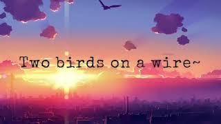 Two birds on a wire Lyrics [upl. by Lempres]