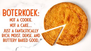 How to Make Boterkoek Dutch Butter Cake Recipe [upl. by Cardwell]