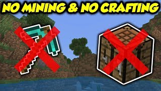 Tested Can You Beat Minecraft Without Mining OR Crafting [upl. by Notelrac]