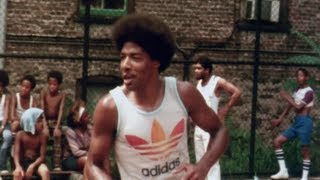 Dr J at Harlems famed Rucker Park [upl. by Norrek844]