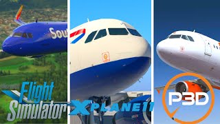 FS2020 vs XPlane 11 vs P3D｜Price Graphics Performance [upl. by Sherlocke]