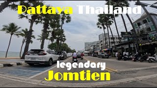 Pattaya Jomtien Beach 2023  Thailand today 4K moto walker [upl. by Aileon908]