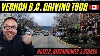 ☀ Vernon BC Canada Driving Tour  Hotels Restaurants Stores amp More [upl. by Esorlatsyrc251]