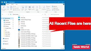 How to view recent files and folders in windows 10 [upl. by Sumahs]