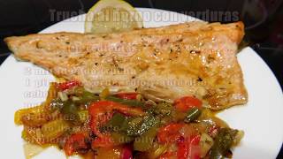 Trucha al horno con verduras [upl. by Asseniv]