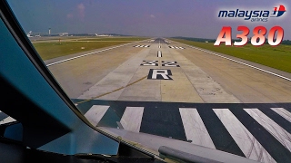 Airbus A380 Pilotsview  Long Takeoff Roll [upl. by Wentworth]