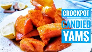 How to Make Southern Candied Yams in a CROCK POT  Slow Cooker THANKSGIVING Recipes 2020 [upl. by Wachter]