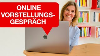 OnlineVorstellungsgespräch I So überzeugst du im Videointerview  Nicole Krieger [upl. by Letsirc]