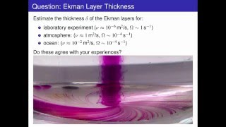 Ekman Layer  Rotating GFD 46 [upl. by Mayes419]