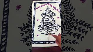 Easy Pattachitra Art The tree of life🌳 like n subscribe patachitra easy likeandsubscribe [upl. by Odlawso]