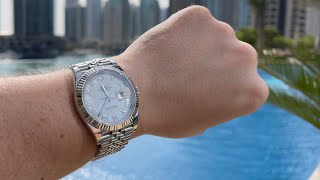 4K Unboxing amp Review 10800 DateJust 41 white gold jubilee white dial ref 126334 [upl. by Pani947]