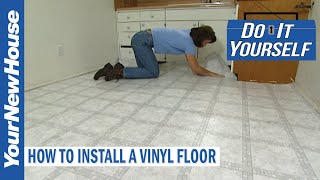 How to Install a Vinyl Floor  Do It Yourself [upl. by Reilly]