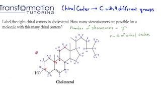 How To Find Chiral Centers Stereocenters In Cholesterol [upl. by Elidad]