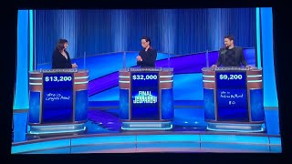 Final Jeopardy  Invitational Tournament 4324 [upl. by Vachel]