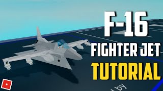 Plane Crazy  F16 FIGHTER JET TUTORIAL Roblox [upl. by Oetam]